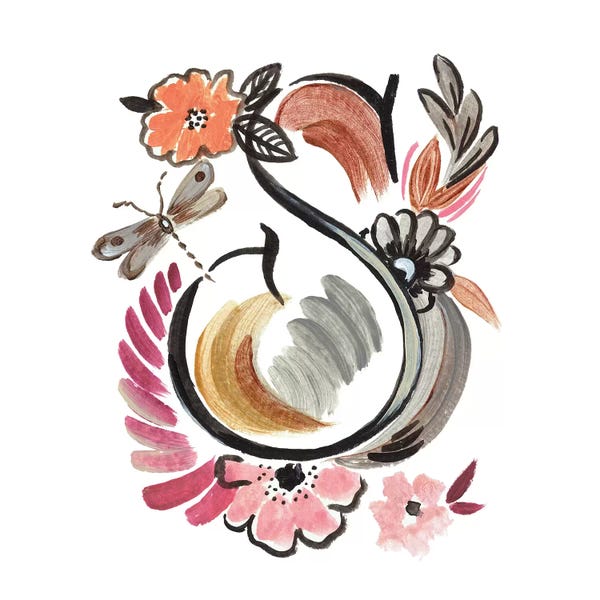 Ani Del Sol: Monogram S (III) by Ani Del Sol