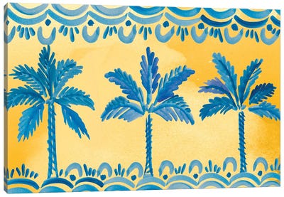 Sunny Palms Canvas Art Print