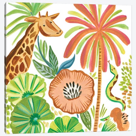 Tropical Wildlife I Canvas Print #ADS18} by Ani Del Sol Canvas Wall Art