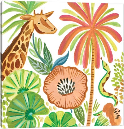 Tropical Wildlife I Canvas Art Print