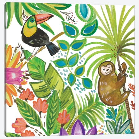 Tropical Wildlife II Canvas Print #ADS19} by Ani Del Sol Canvas Artwork