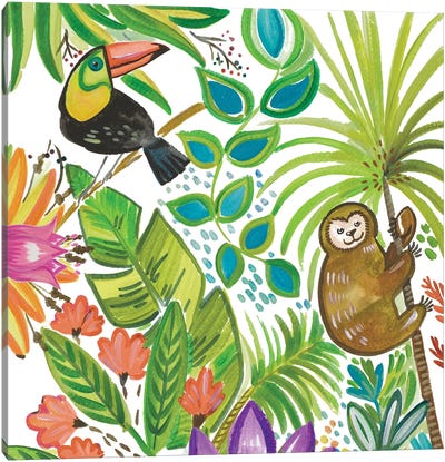 Tropical Wildlife II Canvas Art Print