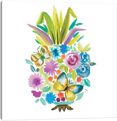 Vibrant Pineapple Canvas Art Print
