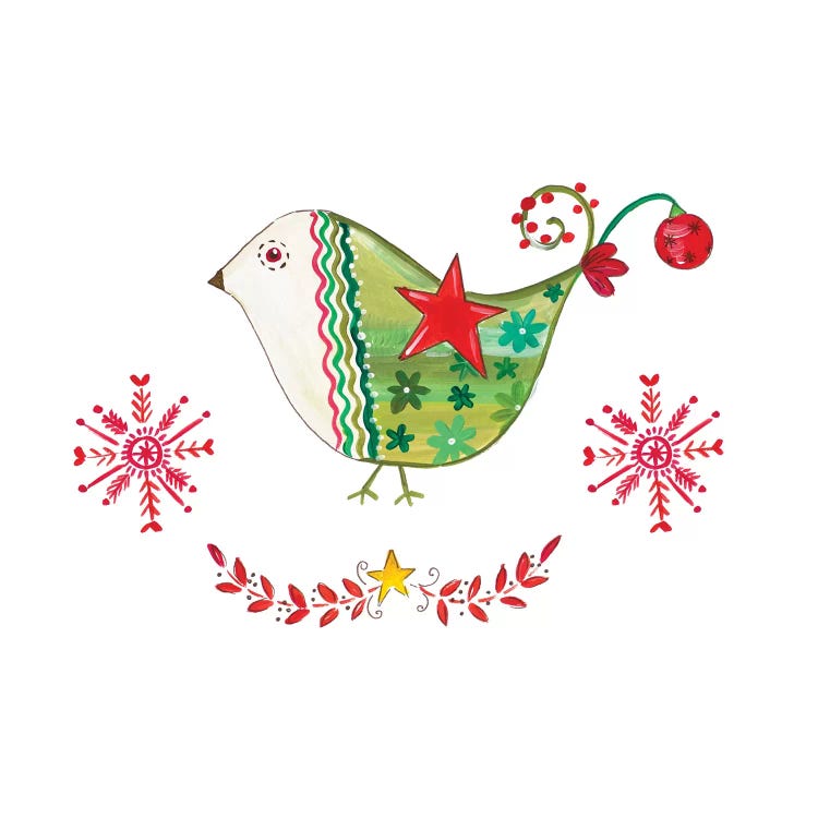 Christmas Dove I by Ani Del Sol wall art