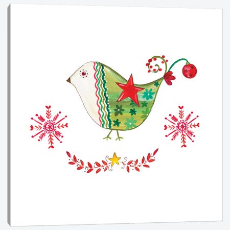 Christmas Dove I Canvas Print #ADS22} by Ani Del Sol Canvas Art Print