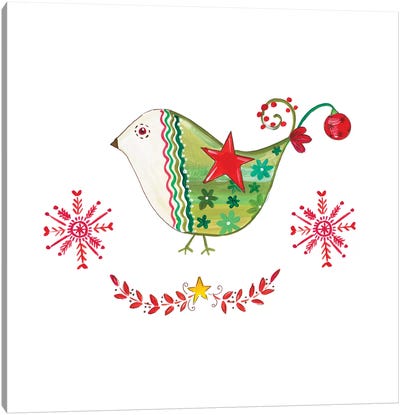 Christmas Dove I Canvas Art Print