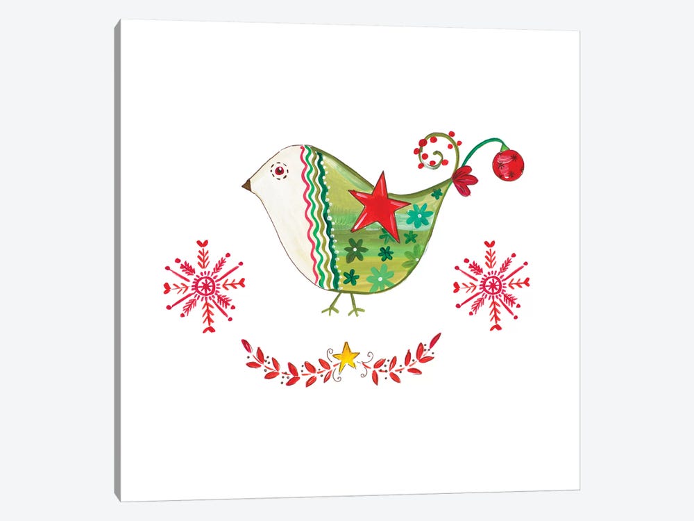 Christmas Dove I by Ani Del Sol 1-piece Canvas Art Print