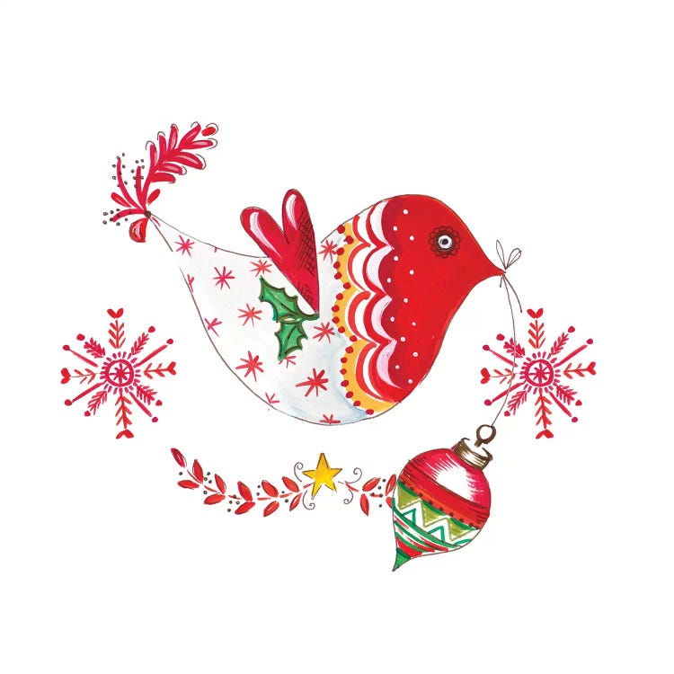 Christmas Dove II by Ani Del Sol wall art