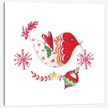 Christmas Dove II Canvas Print #ADS23} by Ani Del Sol Art Print