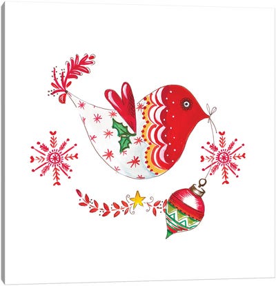 Christmas Dove II Canvas Art Print