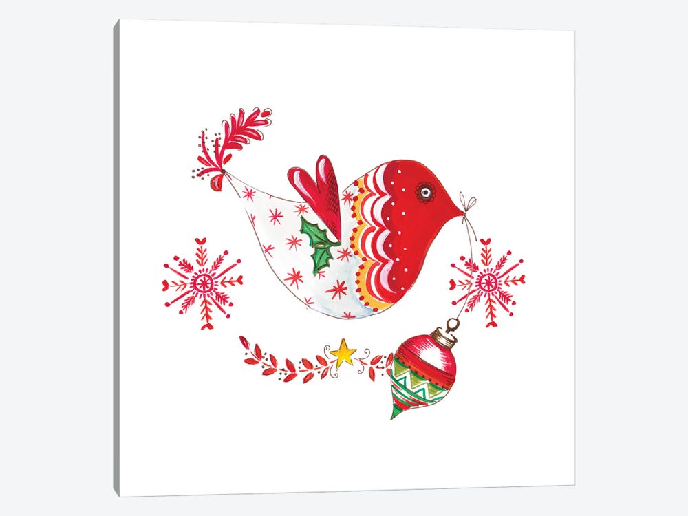 Christmas Dove II by Ani Del Sol 1-piece Canvas Wall Art