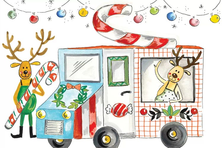 Reindeer Treats by Ani Del Sol wall art