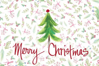 Merry Christmas Tree by Ani Del Sol canvas print