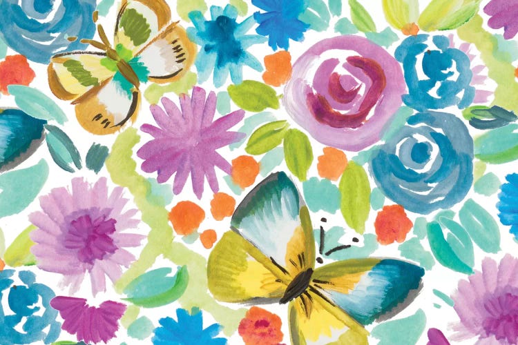 Tropical Butterfly Garden by Ani Del Sol wall art