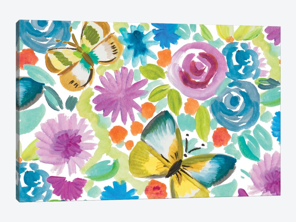 Tropical Butterfly Garden by Ani Del Sol 1-piece Art Print