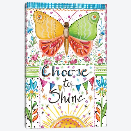 Choose to Shine Canvas Print #ADS2} by Ani Del Sol Canvas Wall Art