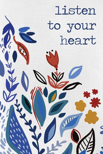 Listen to your Heart by Ani Del Sol canvas print