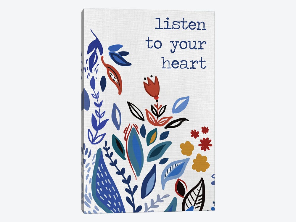 Listen to your Heart by Ani Del Sol 1-piece Canvas Art