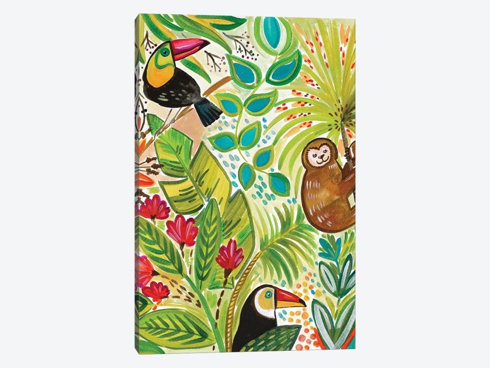 Into the Tropics I by Ani Del Sol 1-piece Canvas Art Print