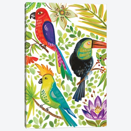 Into the Tropics II Canvas Print #ADS7} by Ani Del Sol Art Print