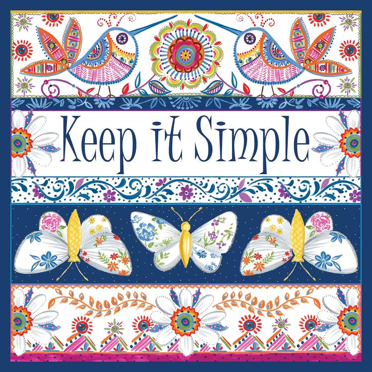 Keep it Simple by Ani Del Sol wall art