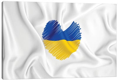 Ukrainian Heart Of Ukraine Canvas Art Print - Ukraine Art