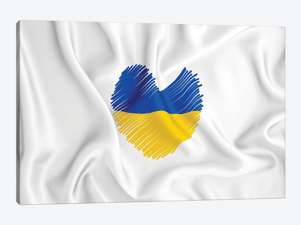 Ukrainian Heart Of Ukraine by Alessandro Della Torre 1-piece Canvas Print