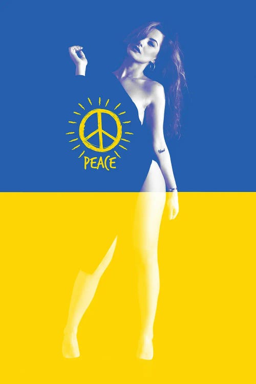 Ukrainian Girl Claiming For Peace