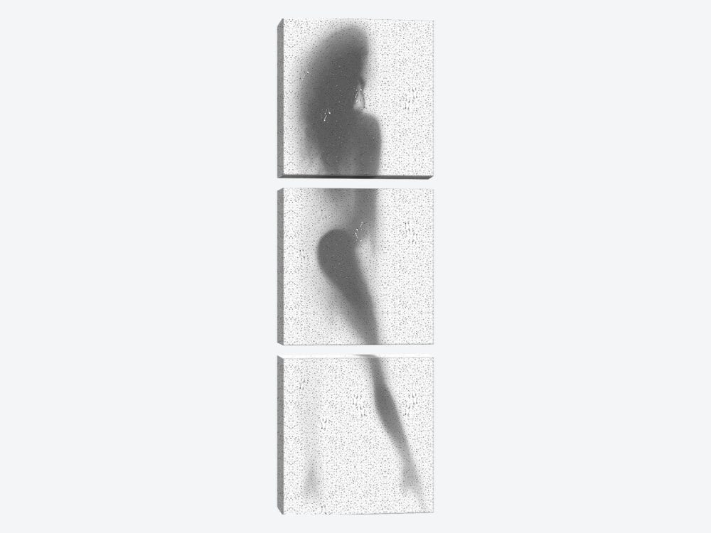 Woman Under The Shower II by Alessandro Della Torre 3-piece Canvas Art Print