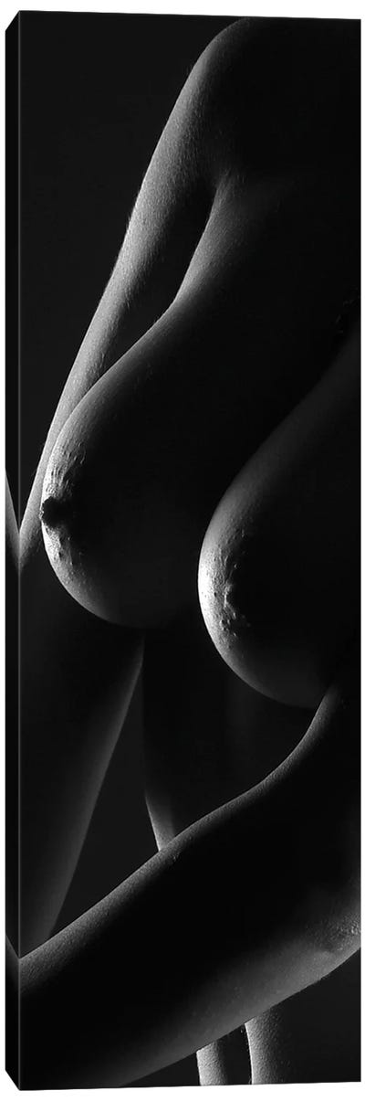 Naked Woman With Beautiful Breast Canvas Art Print - Alessandro Della Torre