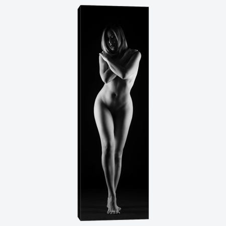 Nude Woman Standing And Embracing Canvas Print #ADT1054} by Alessandro Della Torre Canvas Art