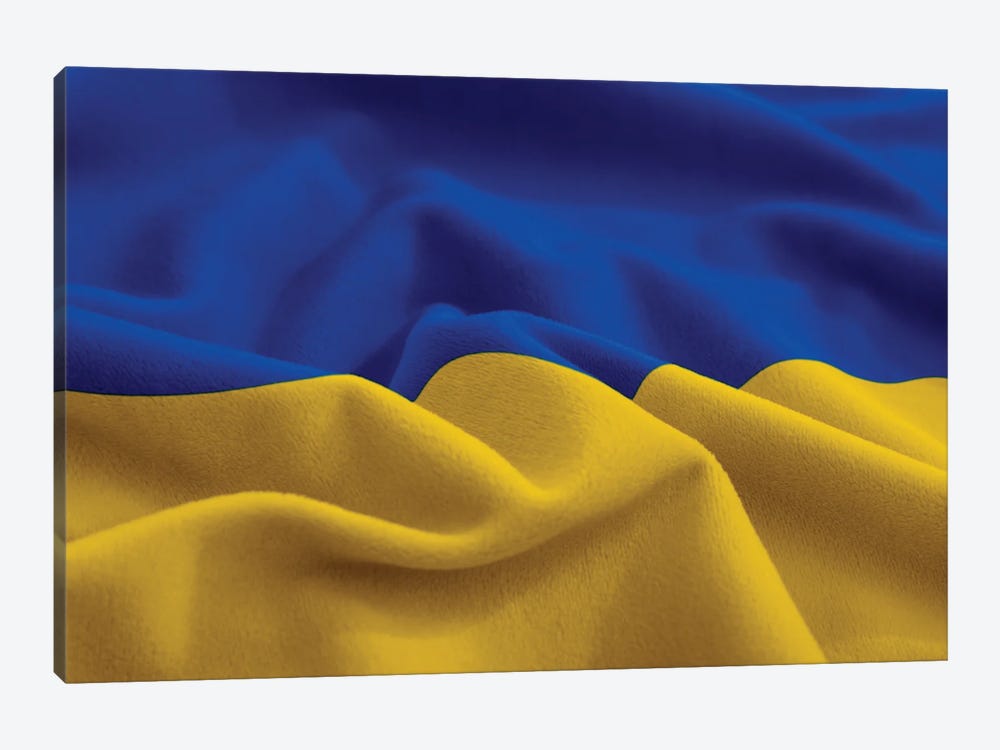 Ukraine Wool Cloth by Alessandro Della Torre 1-piece Canvas Artwork