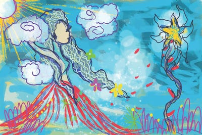 The Princess And The Spring by Alessandro Della Torre art print