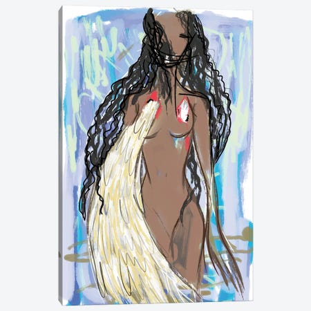 Black Woman Canvas Print #ADT1106} by Alessandro Della Torre Canvas Artwork