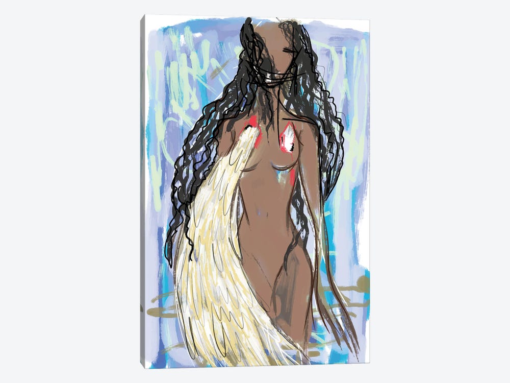 Black Woman by Alessandro Della Torre 1-piece Canvas Print