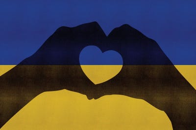 Loving Ukraine by Alessandro Della Torre multi panel art