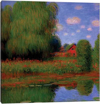 Tribute To Monet Canvas Art Print - Alessandro Della Torre