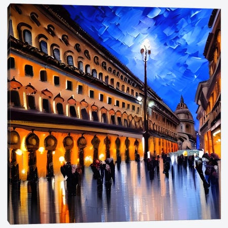 Corso Vittorio Emanuele, Milan, Italy Canvas Print #ADT1195} by Alessandro Della Torre Canvas Art Print