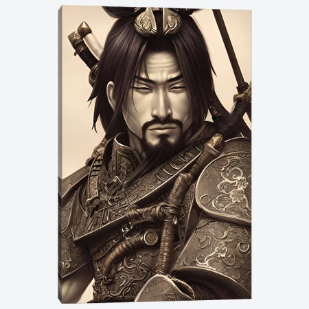 A Traditional Japanese Samurai Canvas Print #ADT1217} by Alessandro Della Torre Canvas Wall Art