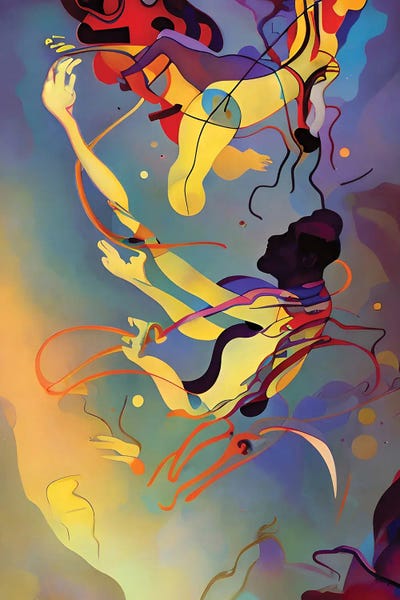 Abstract Modern Art Woman III by Alessandro Della Torre canvas print