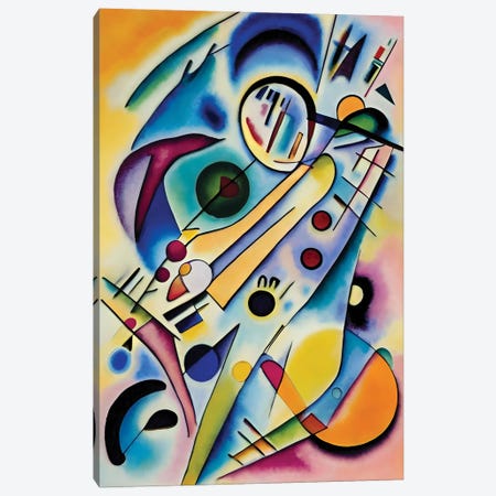 Abstract Modern Artwork Emulating Kandinsky XII Canvas Print #ADT1222} by Alessandro Della Torre Canvas Wall Art