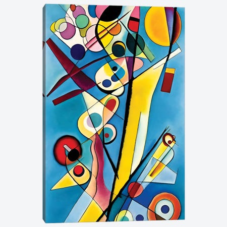 Abstract Modern Artwork Emulating Kandinsky XVII Canvas Print #ADT1224} by Alessandro Della Torre Canvas Art Print