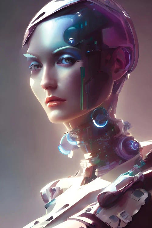 Cyberpunk Android Robot