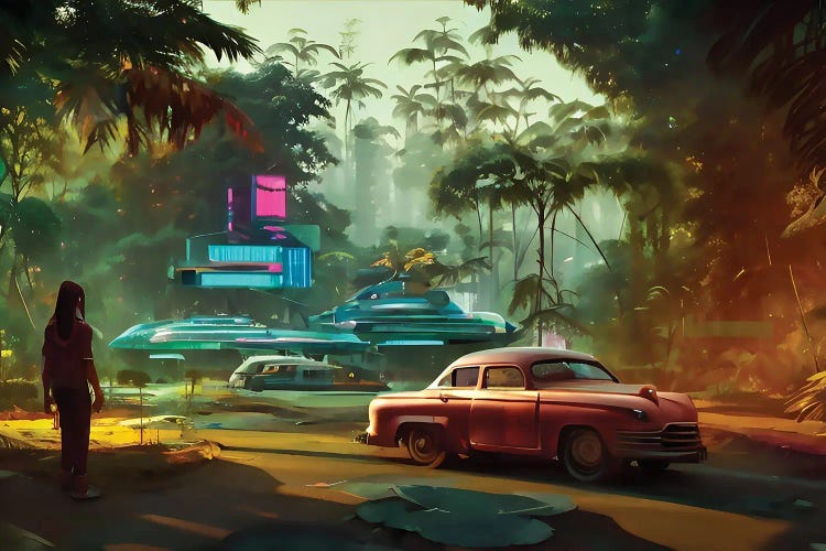 Cyberpunk Jungle On Good Old Days