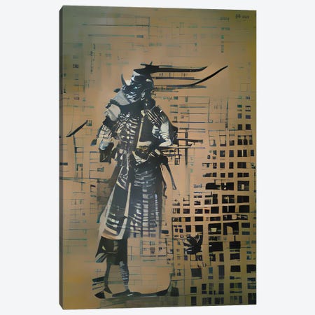 Cyberpunk Samurai Canvas Print #ADT1263} by Alessandro Della Torre Canvas Art