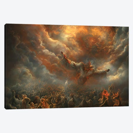 Final Battle Between Heaven And Hell - Board XXI Canvas Print #ADT1278} by Alessandro Della Torre Canvas Print