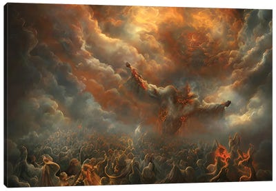 Final Battle Between Heaven And Hell - Board XXI Canvas Art Print - Alessandro Della Torre