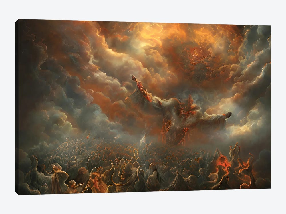 Final Battle Between Heaven And Hell - Board XXI by Alessandro Della Torre 1-piece Canvas Wall Art