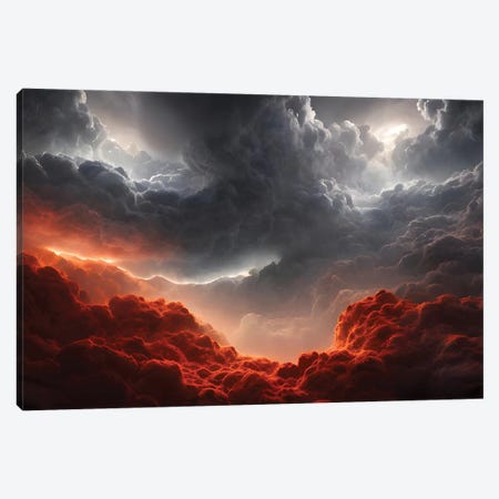 Final Battle Between Heaven And Hell - Board XXII Canvas Print #ADT1279} by Alessandro Della Torre Canvas Print