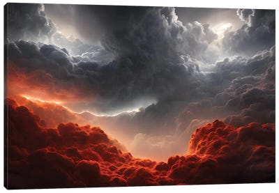 Final Battle Between Heaven And Hell - Board XXII Canvas Art Print - Alessandro Della Torre